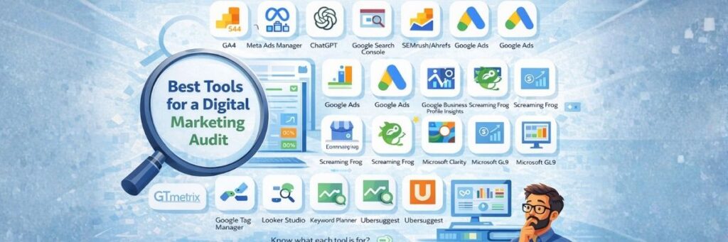 Best tools for digital marketing audit services